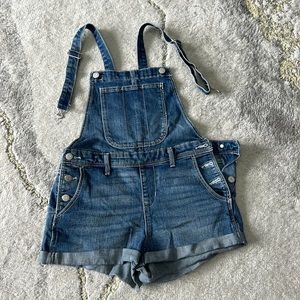 Old navy denim shortalls XS size
